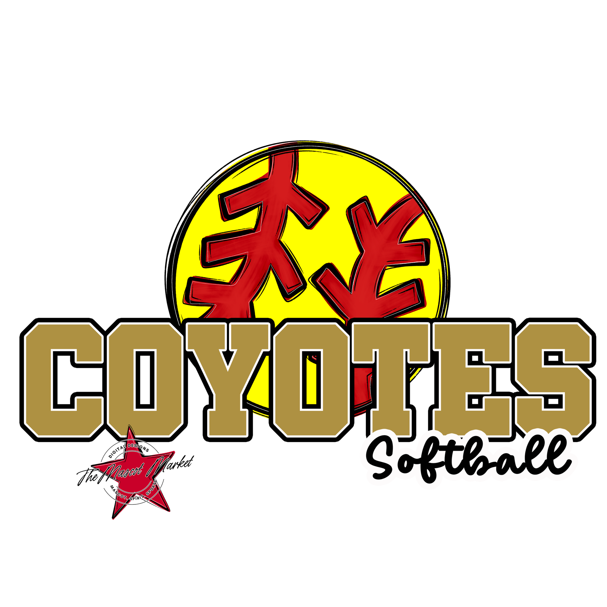 Coyotes Varsity Softball-Gold
