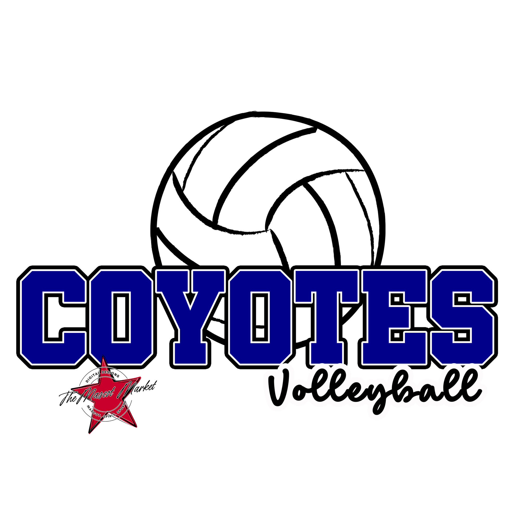 Coyotes Varsity Volleyball-Blue