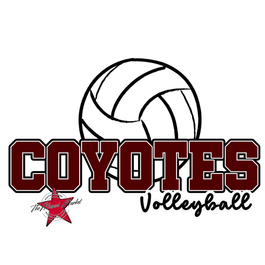 Coyotes Varsity Volleyball-Maroon