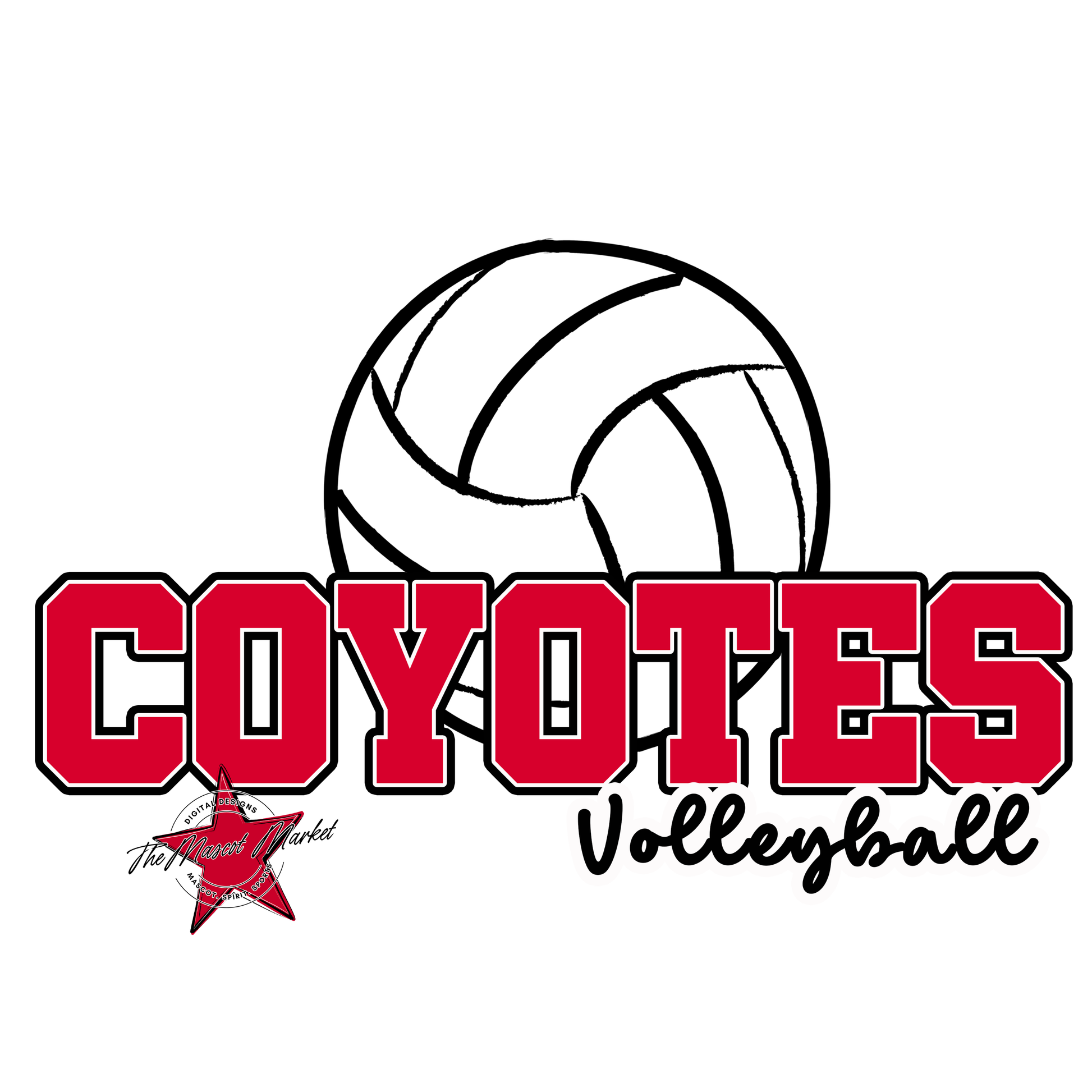 Coyotes Varsity Volleyball-Red