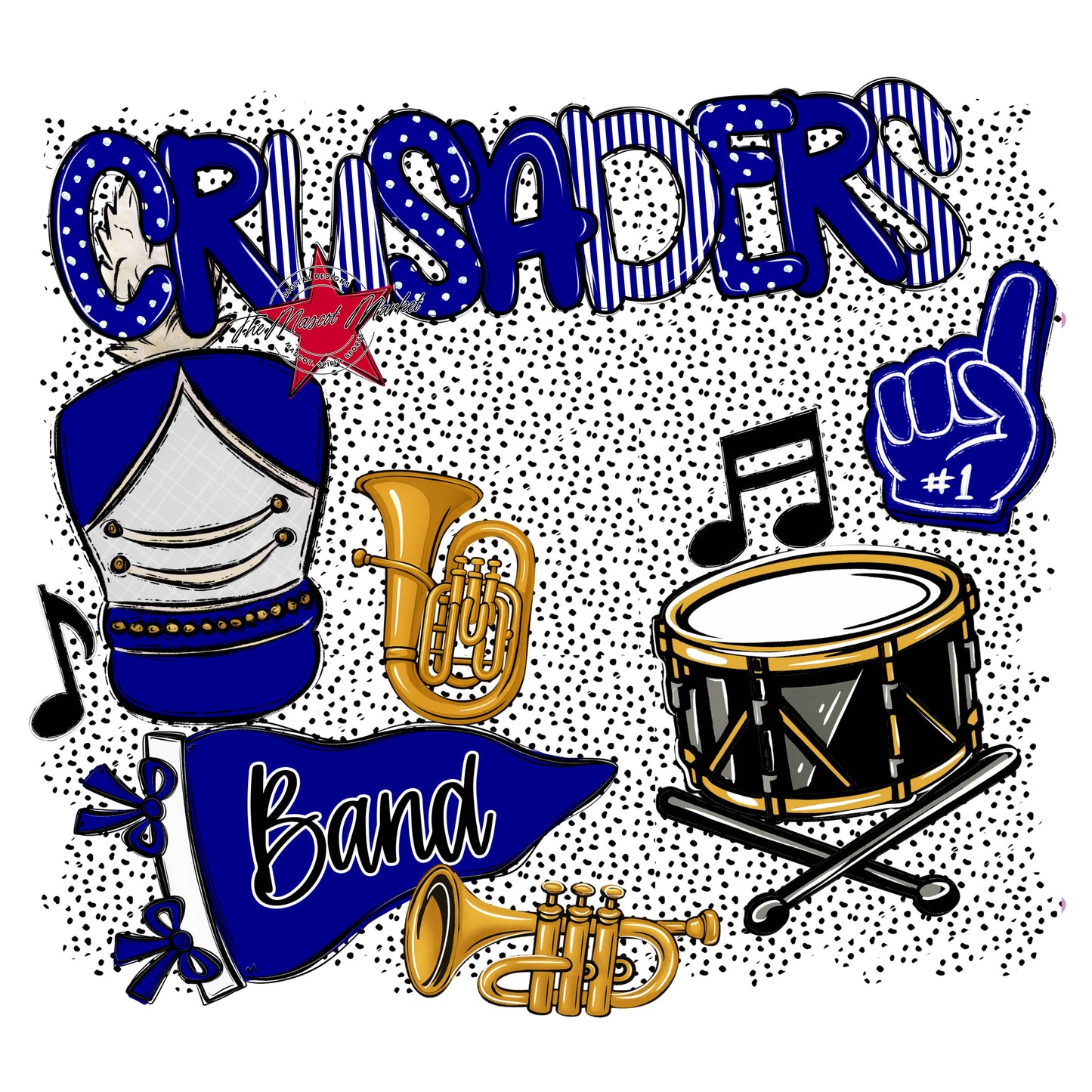 Crusaders Band Spirit-Blue