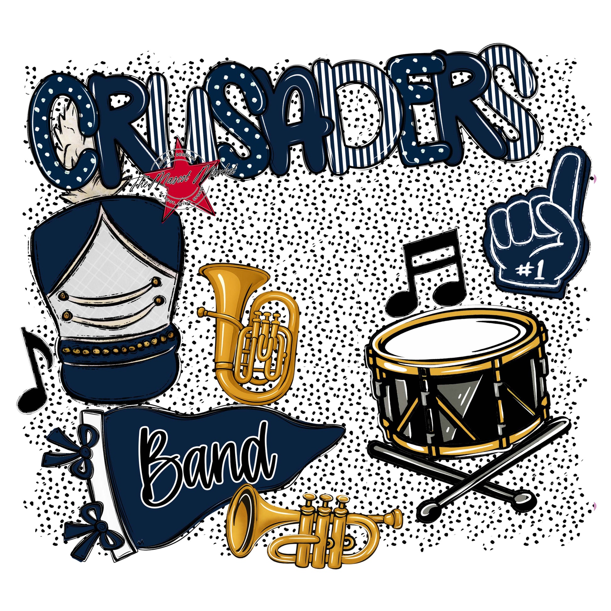 Crusaders Band Spirit-Navy