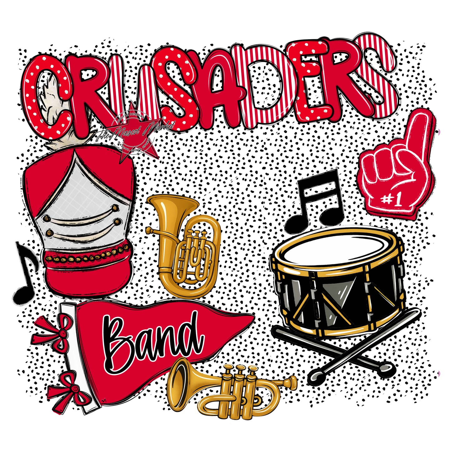 Crusaders Band Spirit-Red