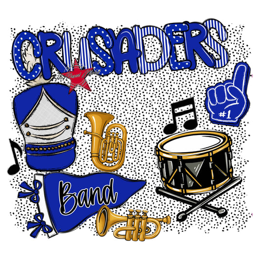 Crusaders Band Spirit-Royal Blue