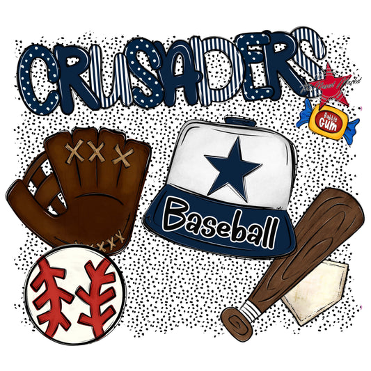 Crusaders Baseball Spirit-Navy