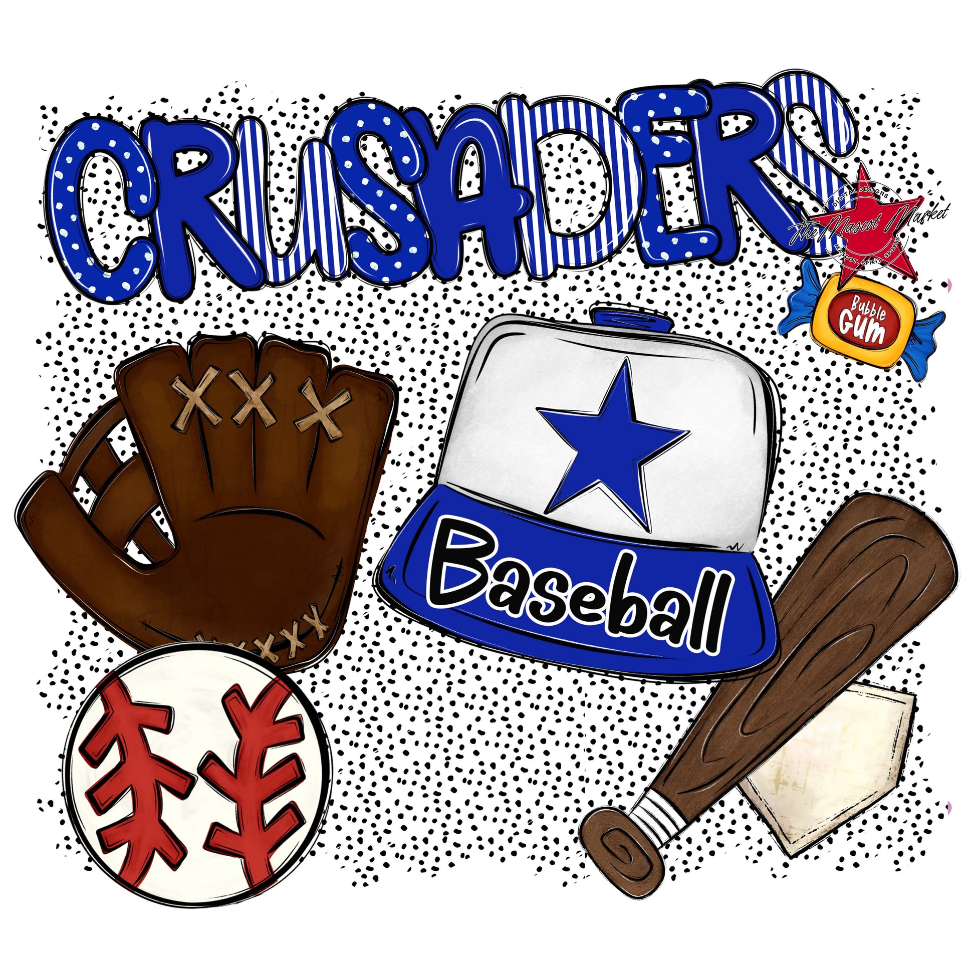 Crusaders Baseball Spirit-Royal Blue