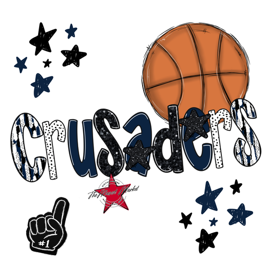 Crusaders Basketball Scrape-Navy