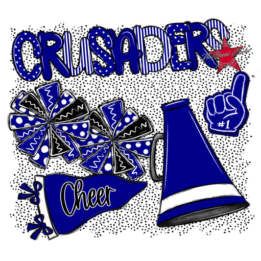 Crusaders Cheer Spirit-Blue
