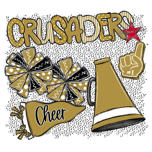 Crusaders Cheer Spirit-Gold
