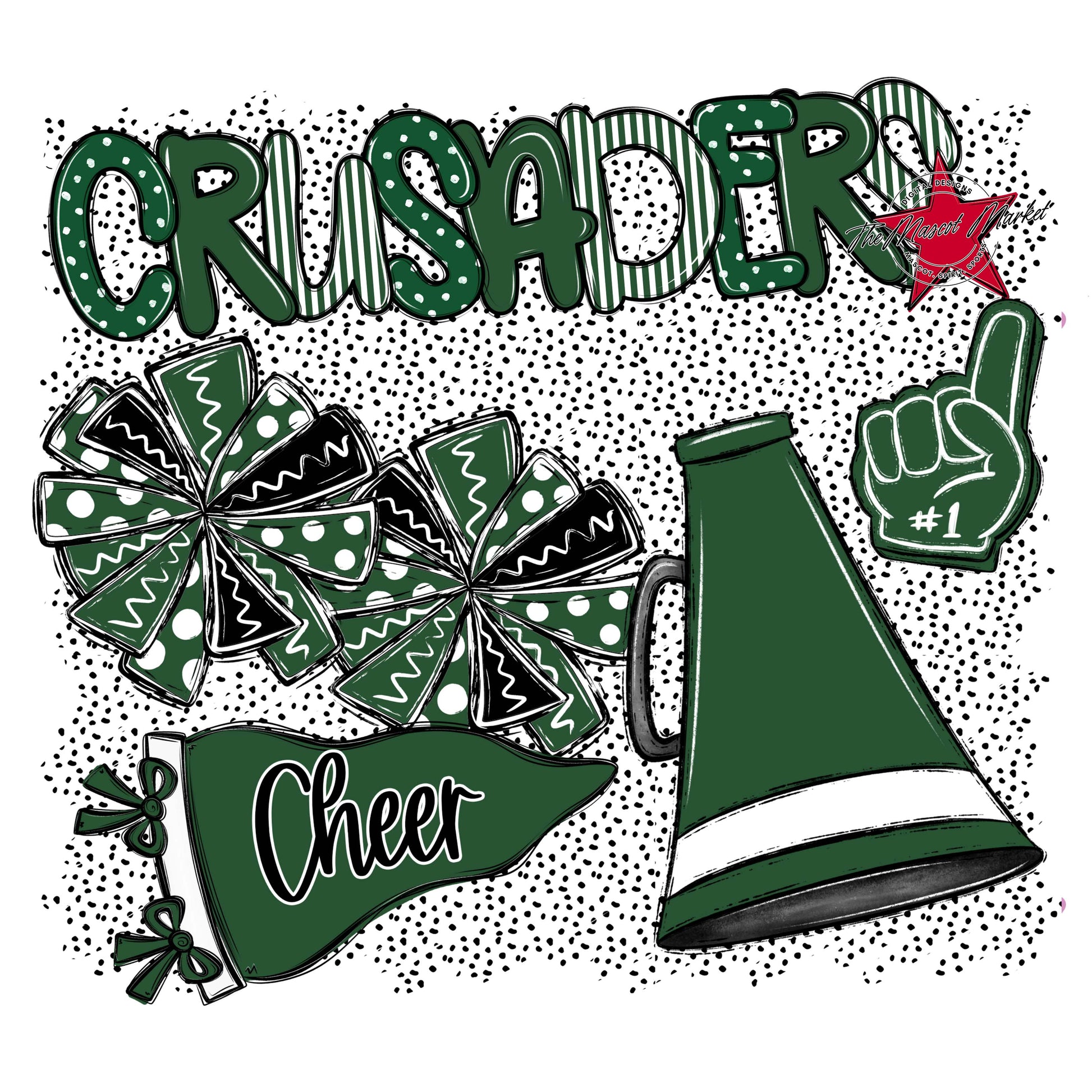 Crusaders Cheer Spirit-Green