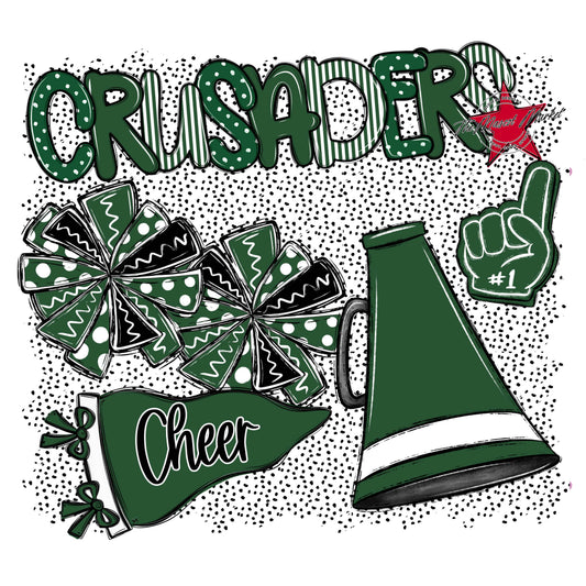 Crusaders Cheer Spirit-Green