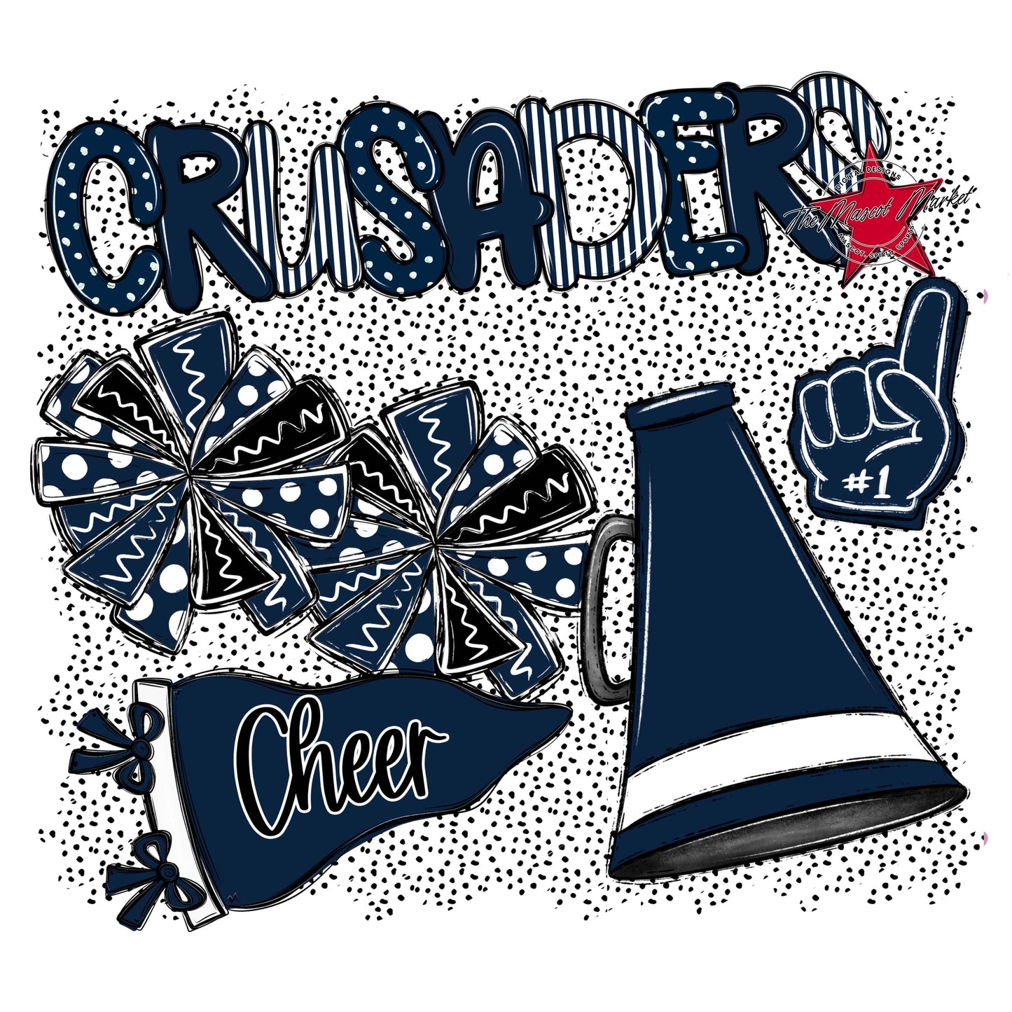 Crusaders Cheer Spirit-Navy