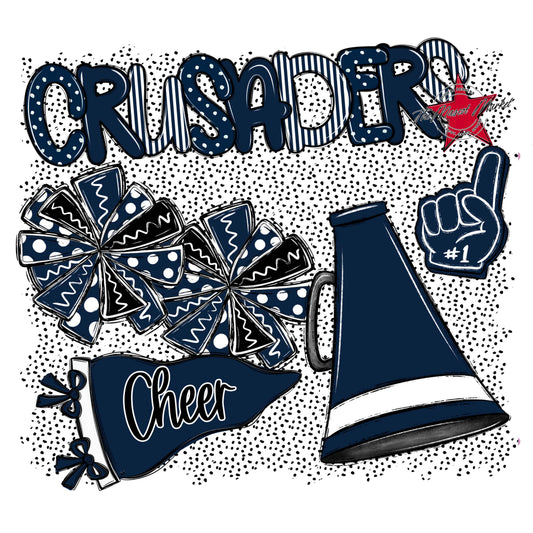 Crusaders Cheer Spirit-Navy