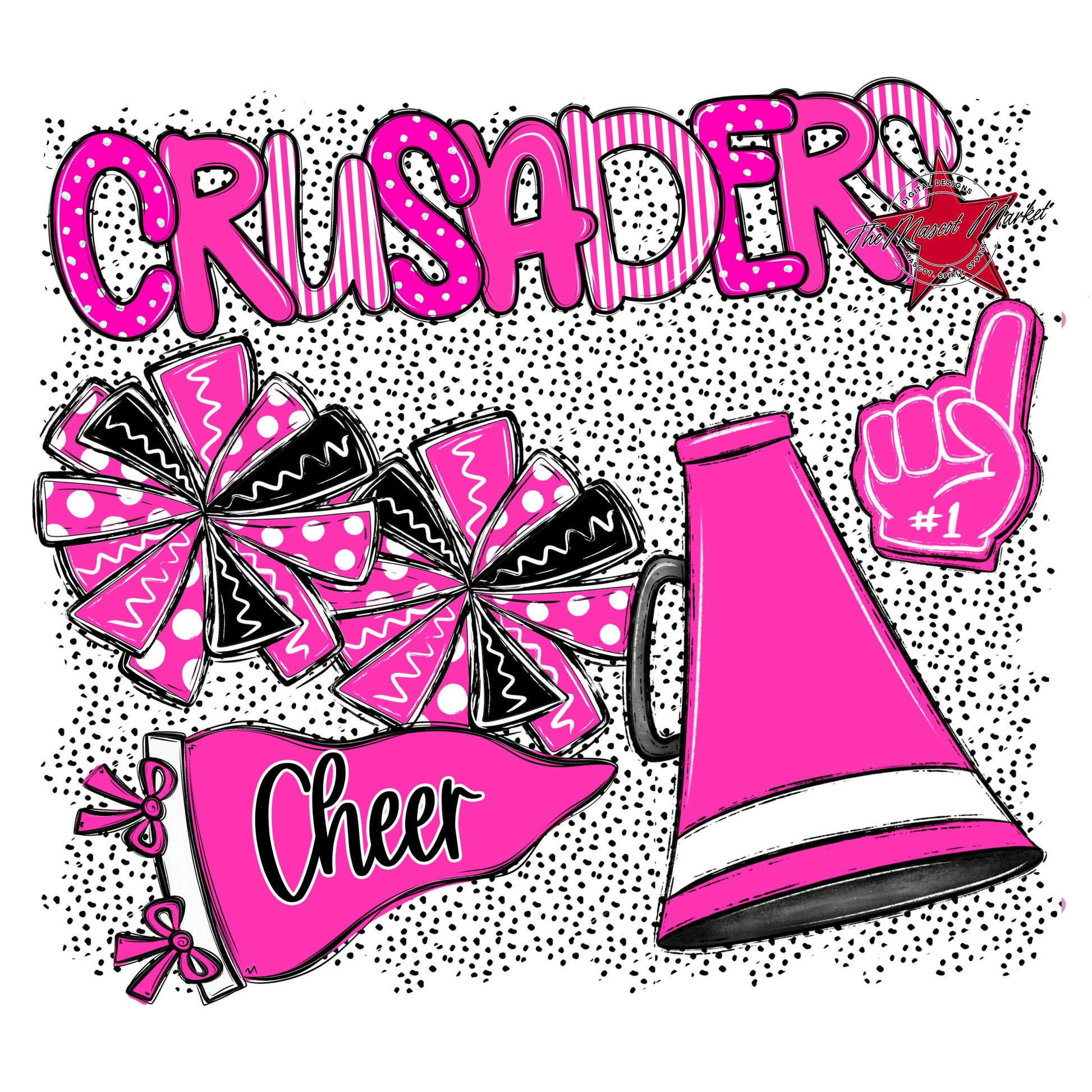 Crusaders Cheer Spirit-Pink