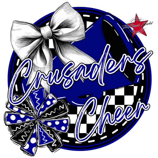 Crusaders Circle Cheer Design-Blue