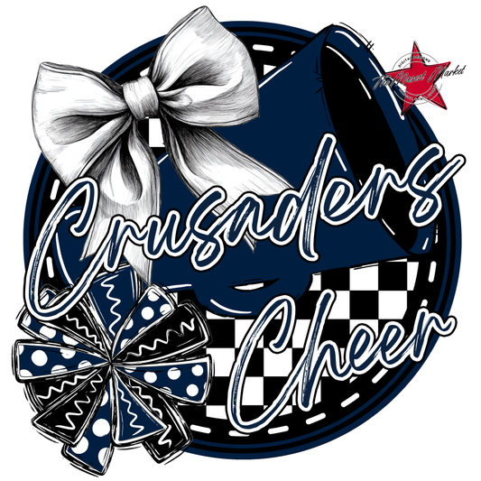 Crusaders Circle Cheer Design-Navy