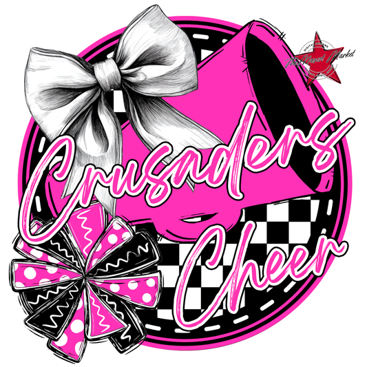 Crusaders Circle Cheer Design-Pink