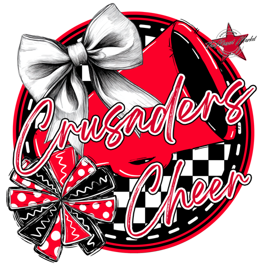 Crusaders Circle Cheer Design-Red