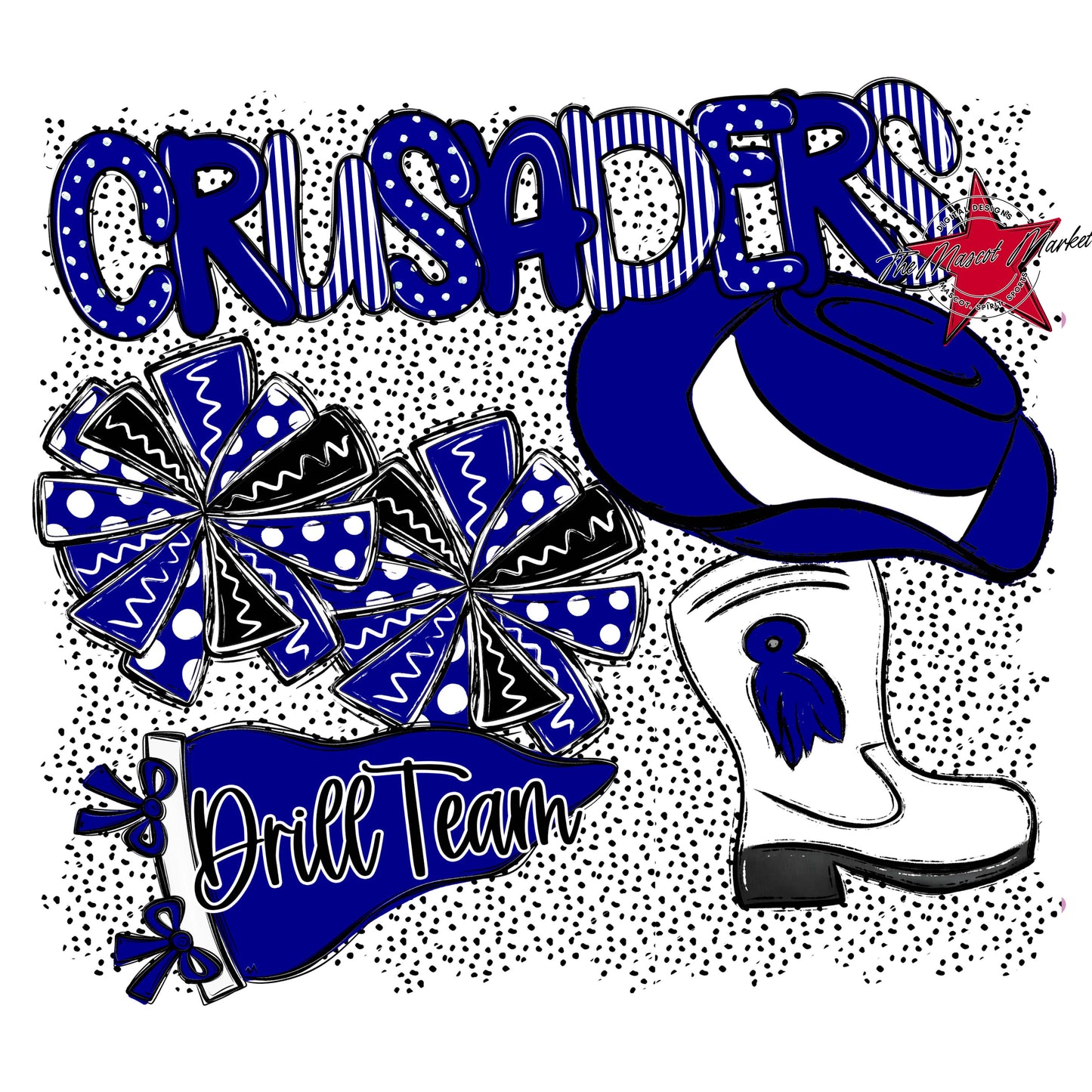 Crusaders Drillteam Spirit-Blue