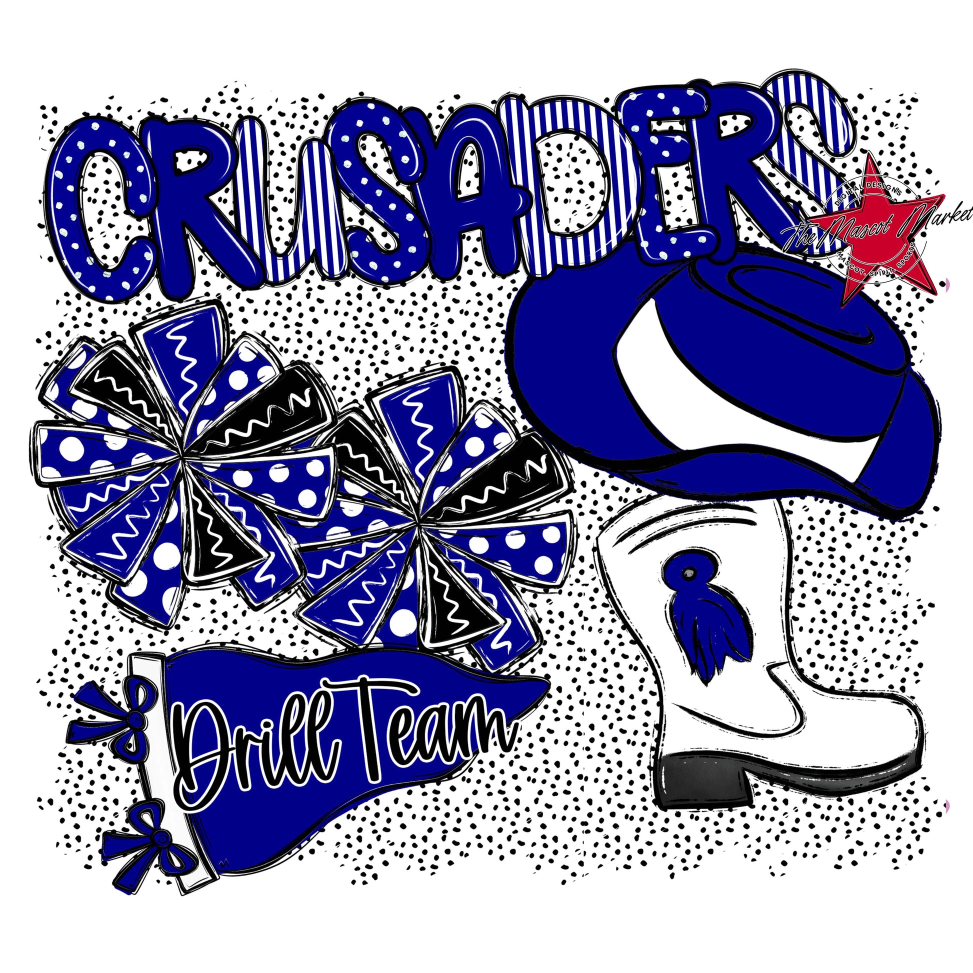 Crusaders Drillteam Spirit-Blue