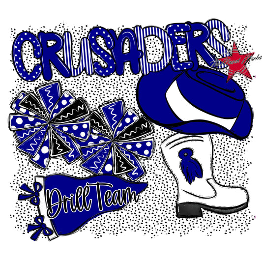 Crusaders Drillteam Spirit-Blue