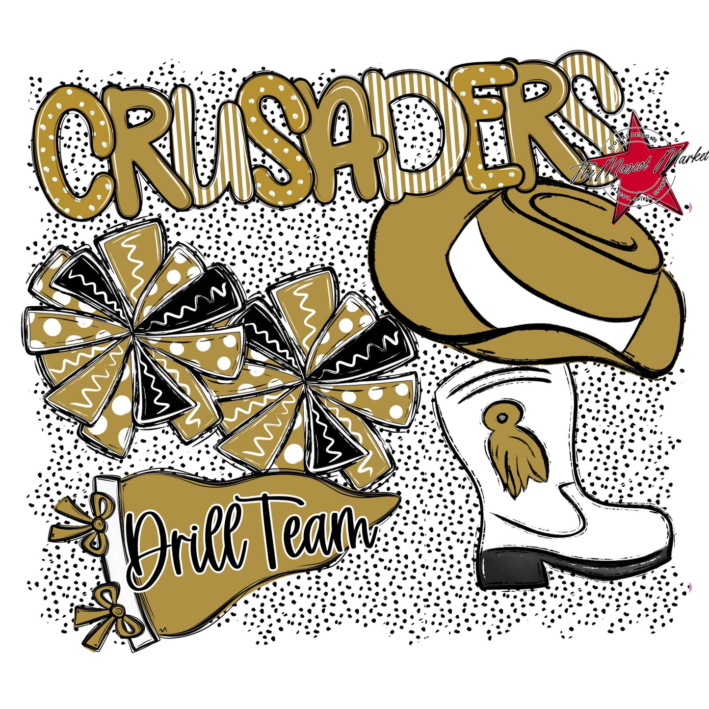 Crusaders Drillteam Spirit-Gold