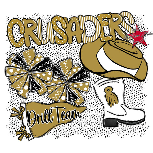 Crusaders Drillteam Spirit-Gold