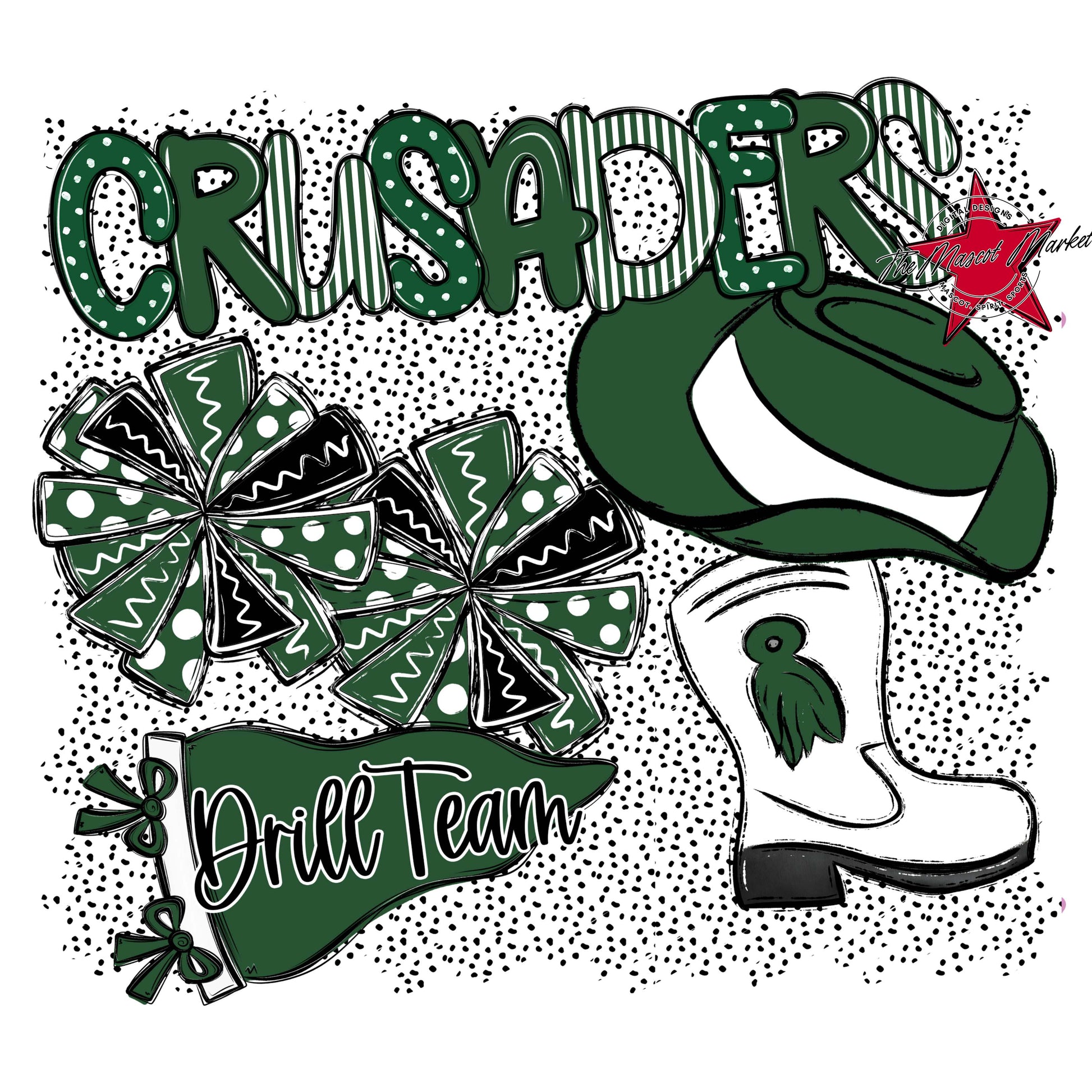 Crusaders Drillteam Spirit-Green