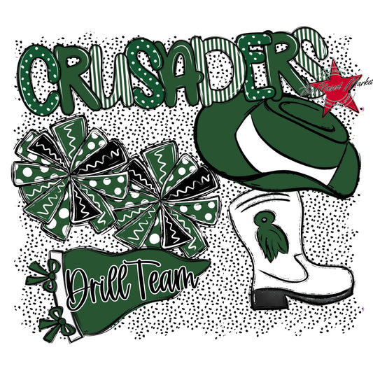 Crusaders Drillteam Spirit-Green