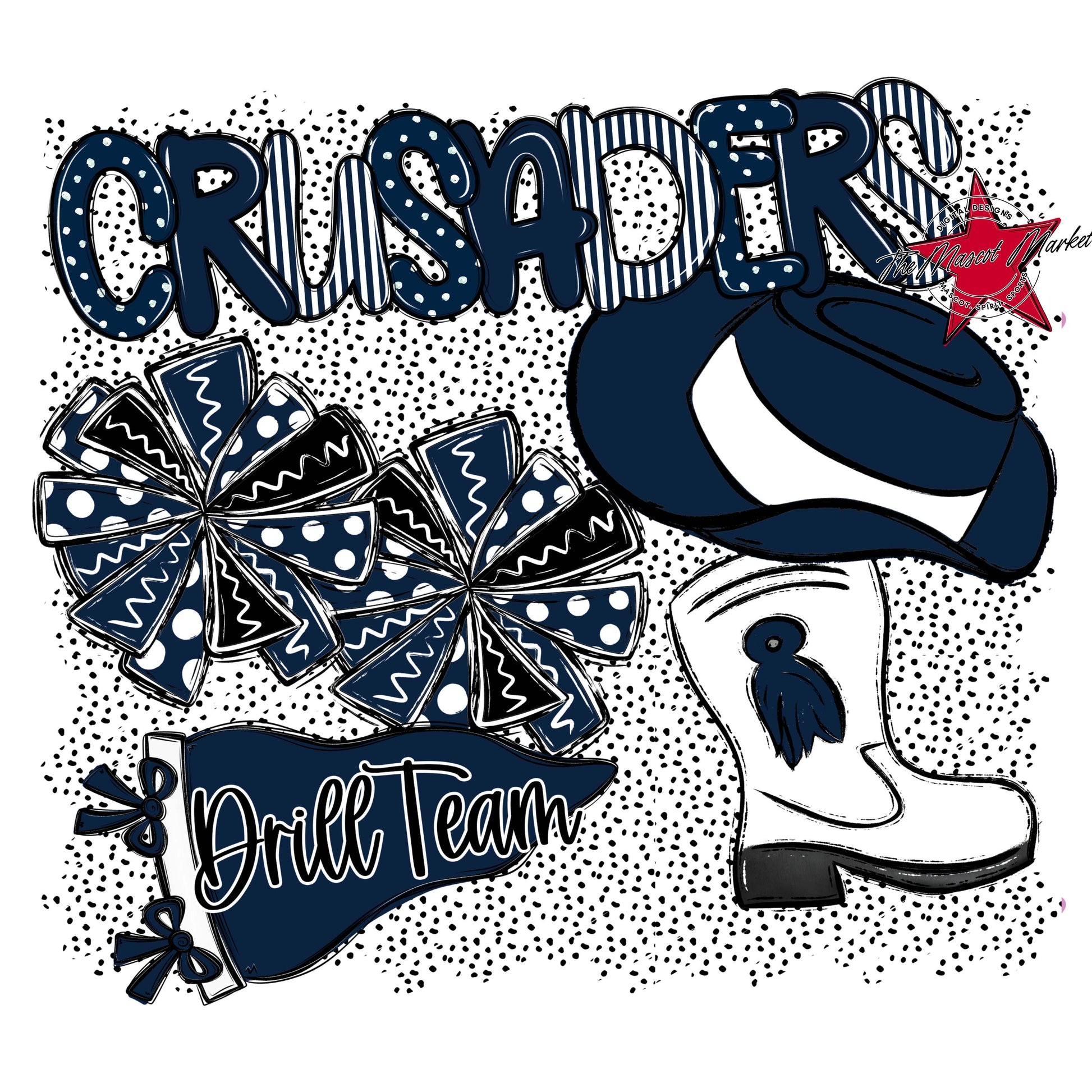 Crusaders Drillteam Spirit-Navy