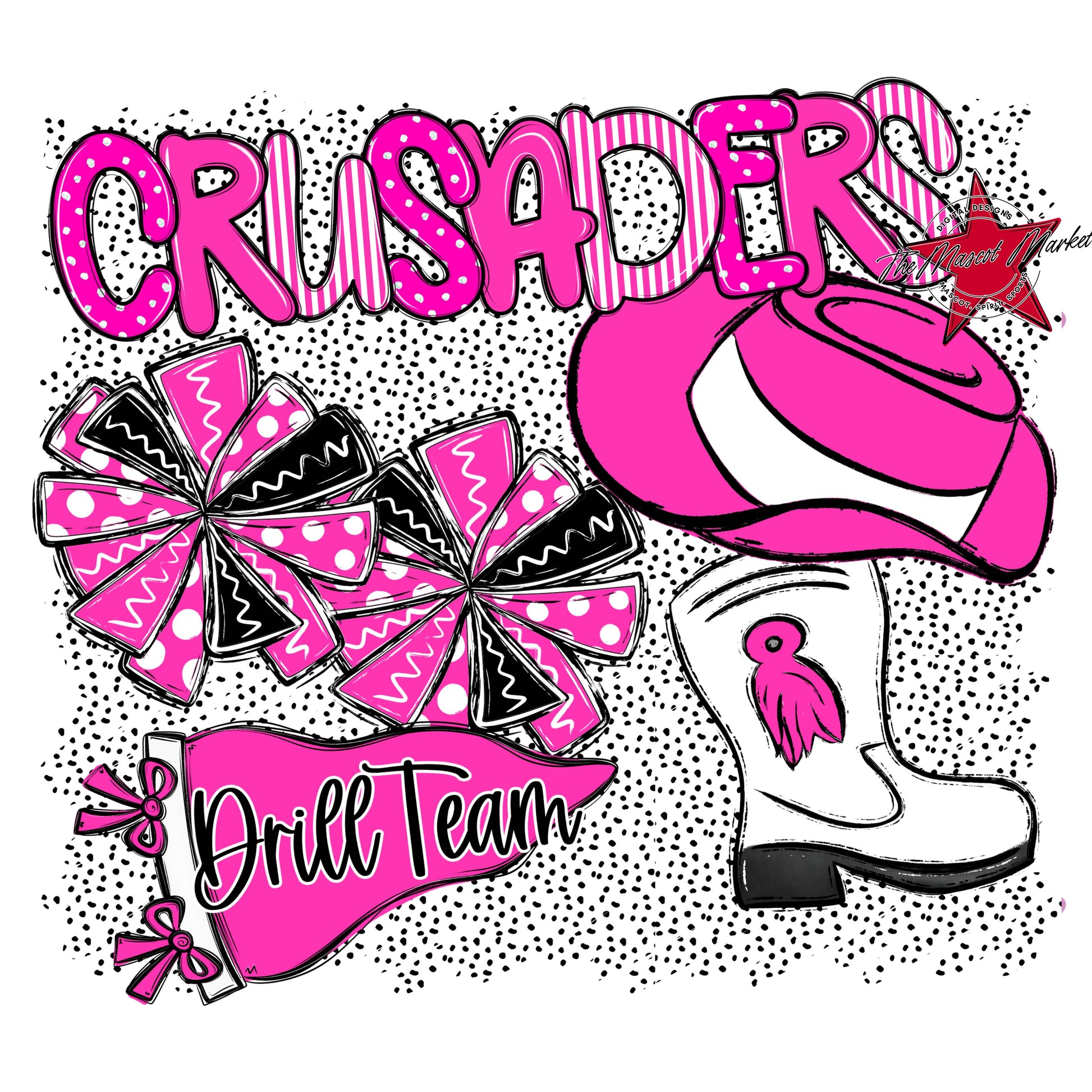 Crusaders Drillteam Spirit-Pink