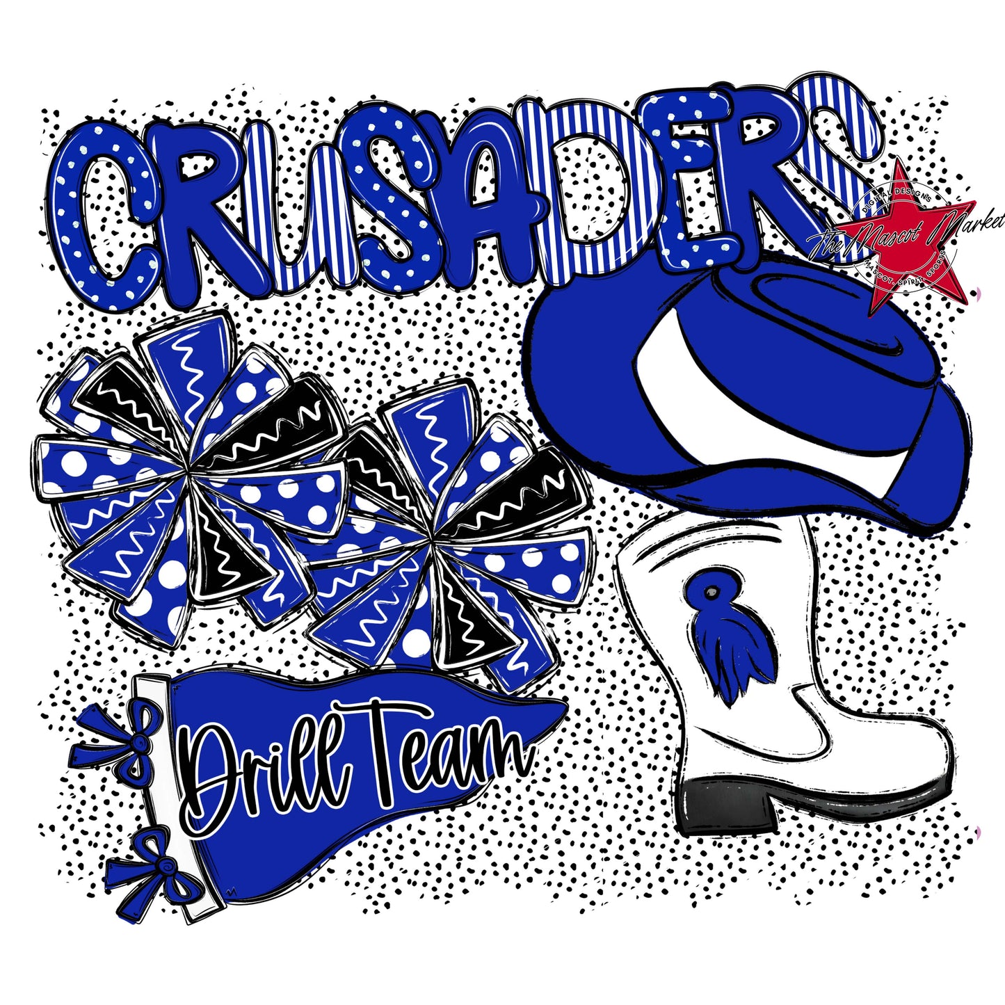 Crusaders Drillteam Spirit-Royal Blue