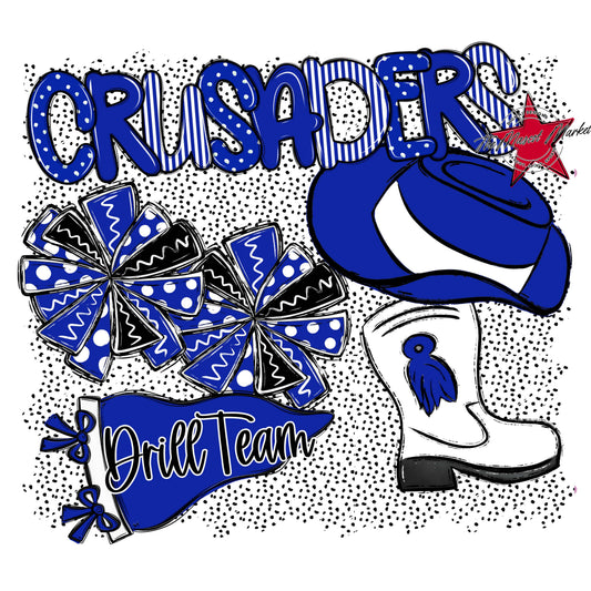 Crusaders Drillteam Spirit-Royal Blue