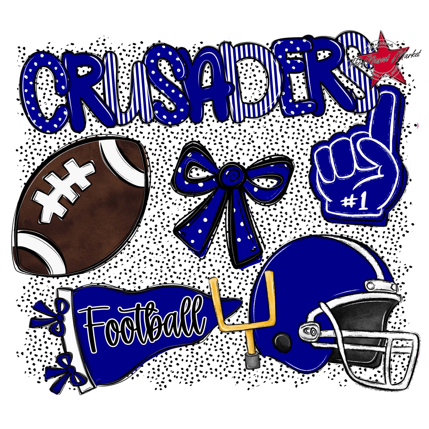 Crusaders Football Spirit-Blue