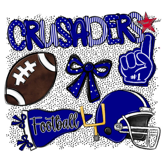 Crusaders Football Spirit-Blue