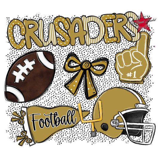 Crusaders Football Spirit-Gold