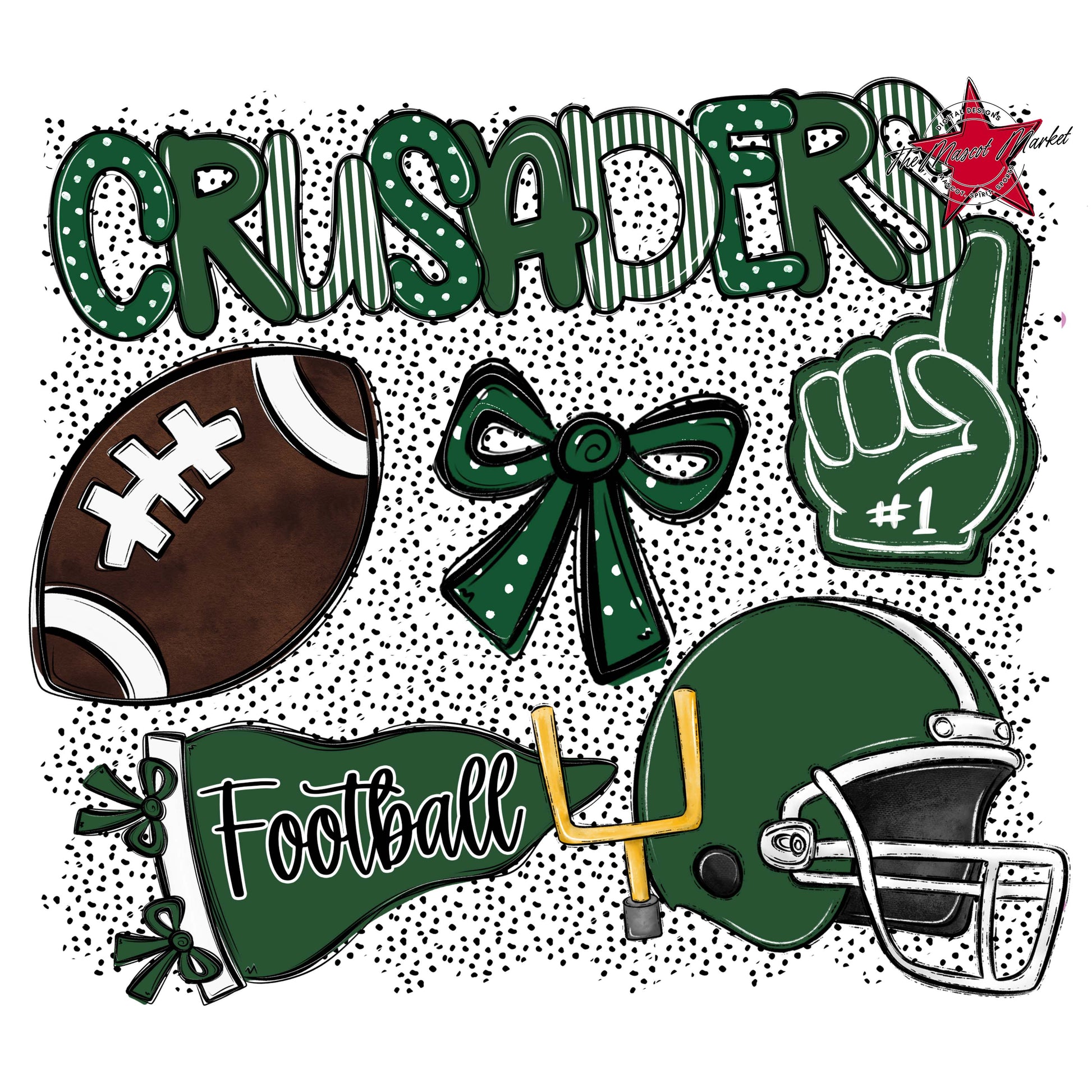 Crusaders Football Spirit-Green