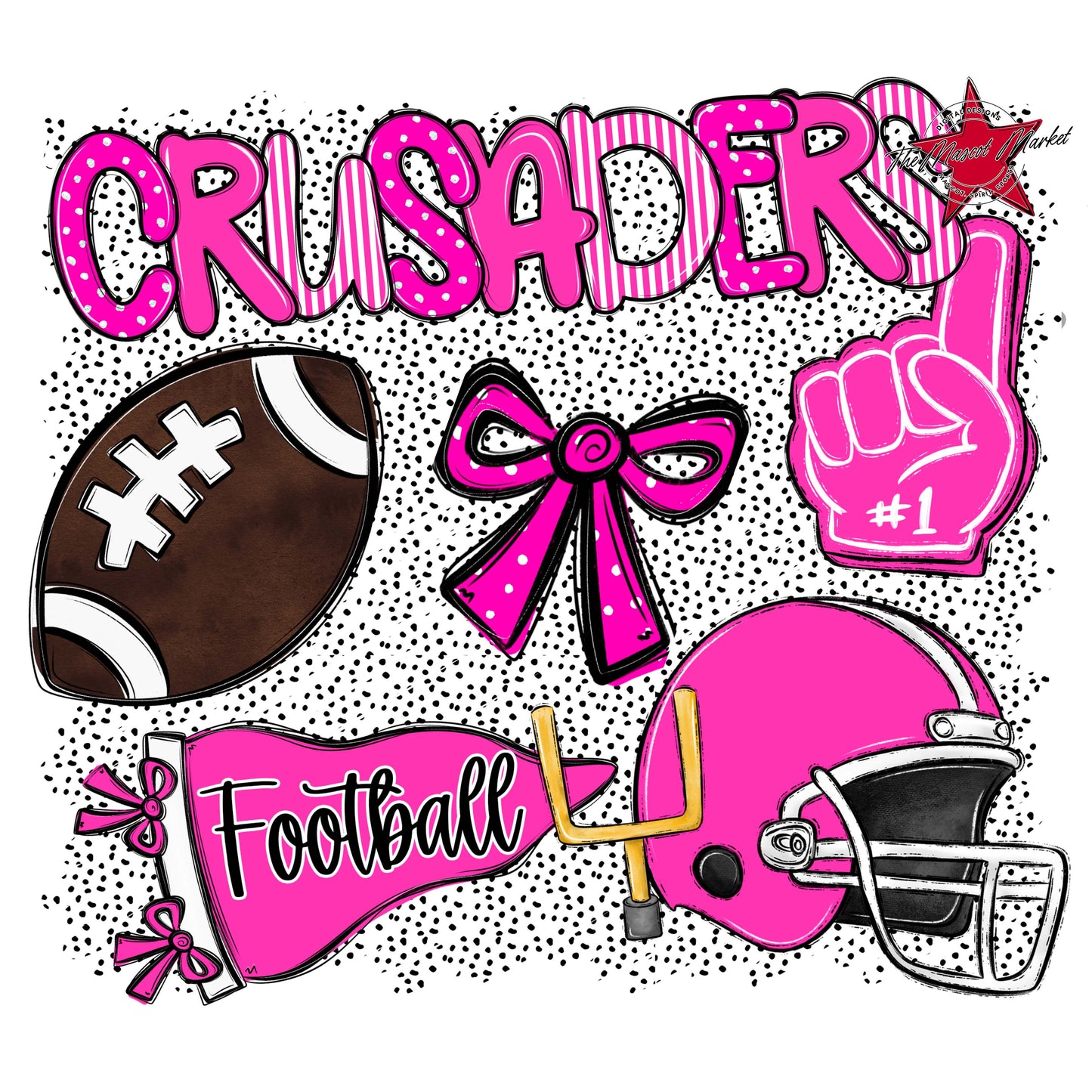 Crusaders Football Spirit-Pink