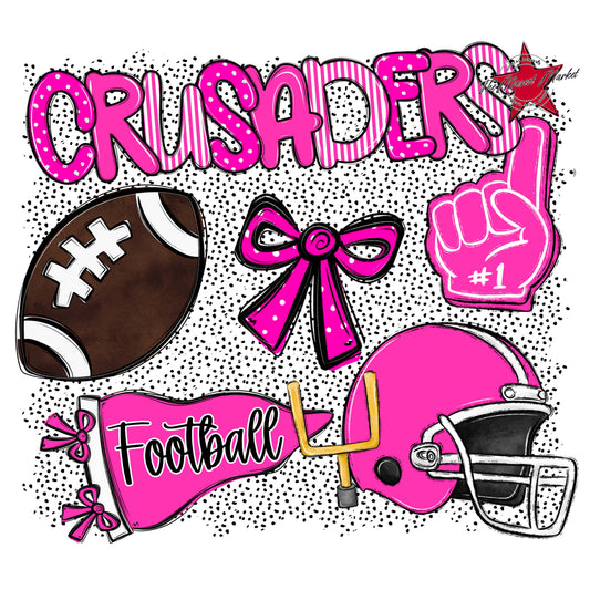 Crusaders Football Spirit-Pink