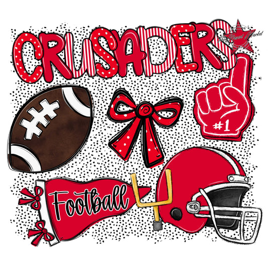 Crusaders Football Spirit-Red