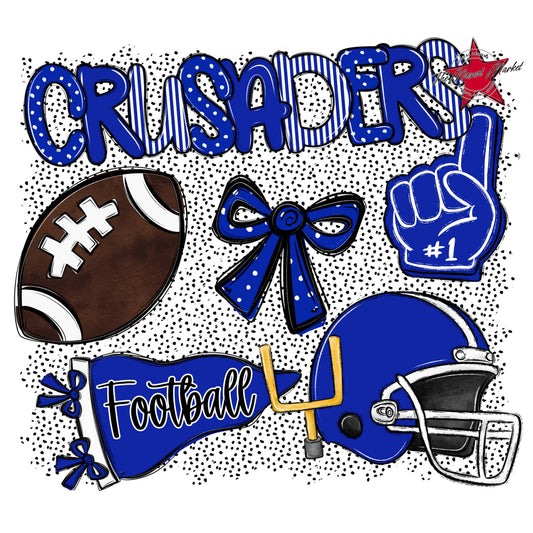 Crusaders Football Spirit-Royal Blue