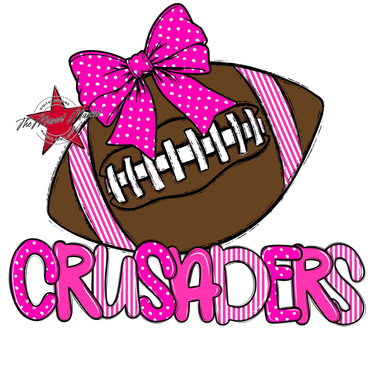 Crusaders Football Spirit Design-Pink