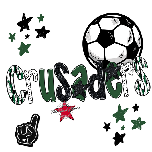 Crusaders Soccer Scrape-Green