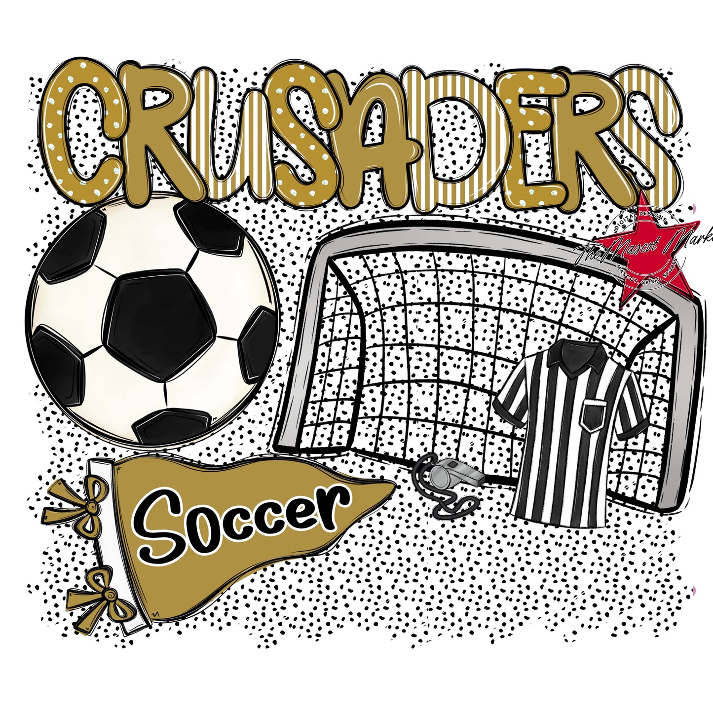 Crusaders Soccer Spirit-Gold