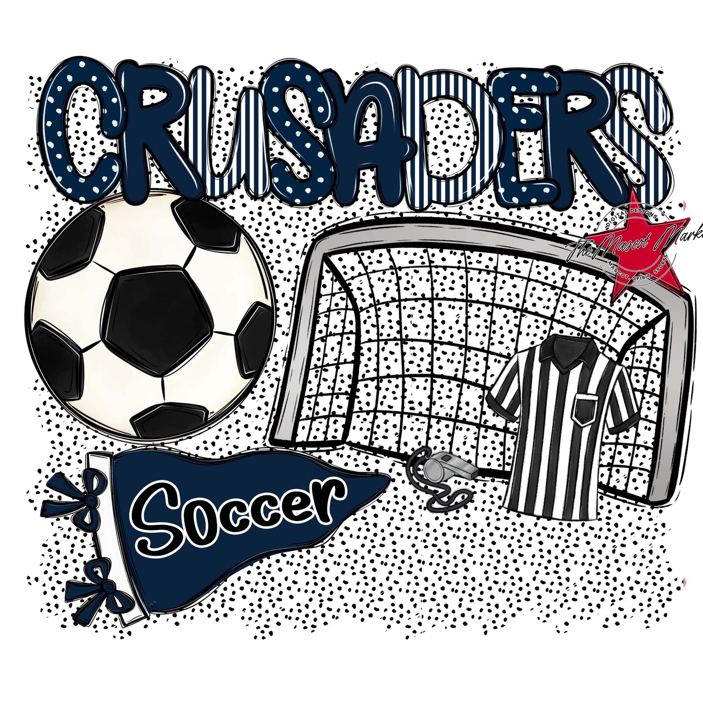 Crusaders Soccer Spirit-Navy