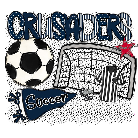 Crusaders Soccer Spirit-Navy