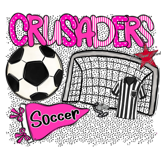 Crusaders Soccer Spirit-Pink