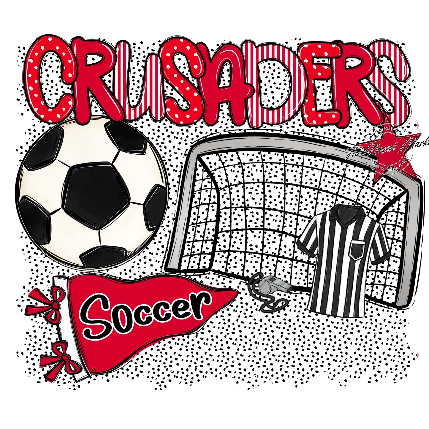 Crusaders Soccer Spirit-Red