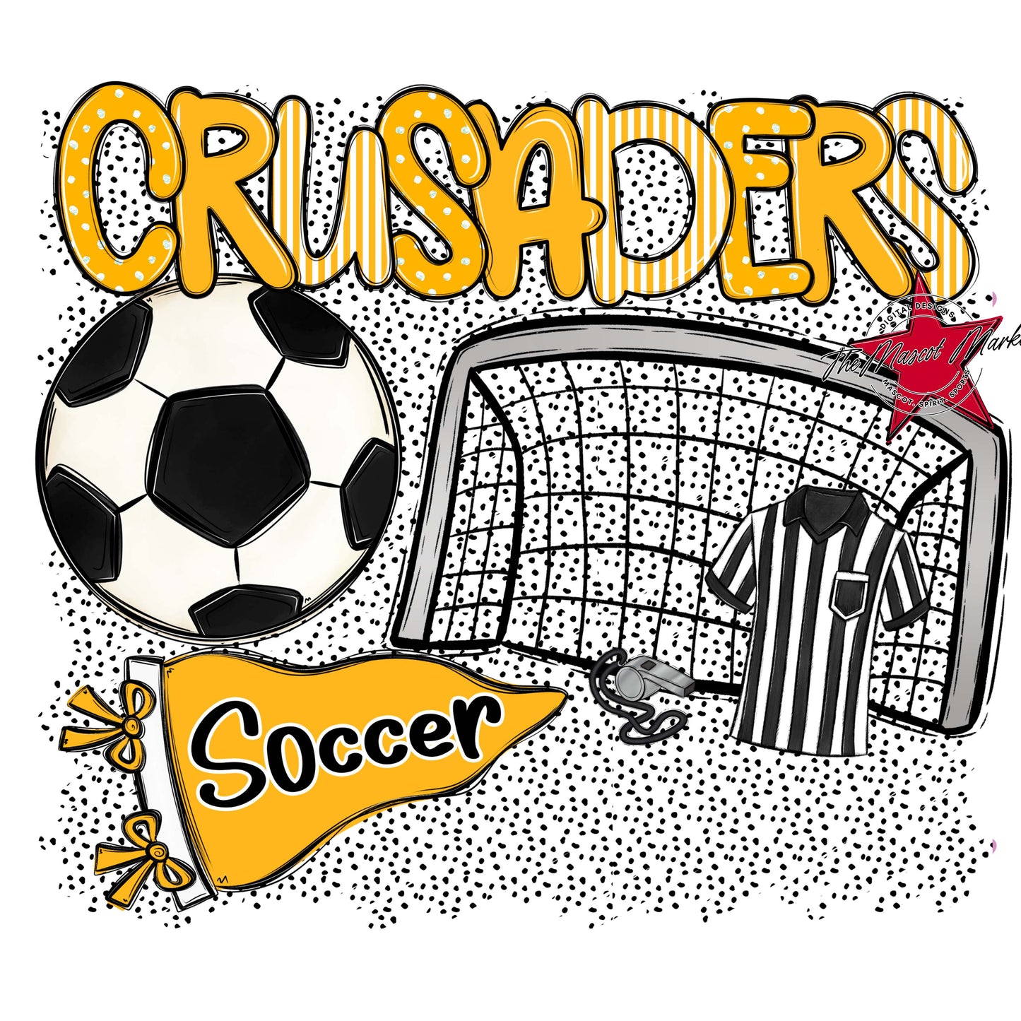 Crusaders Soccer Spirit-Yellow