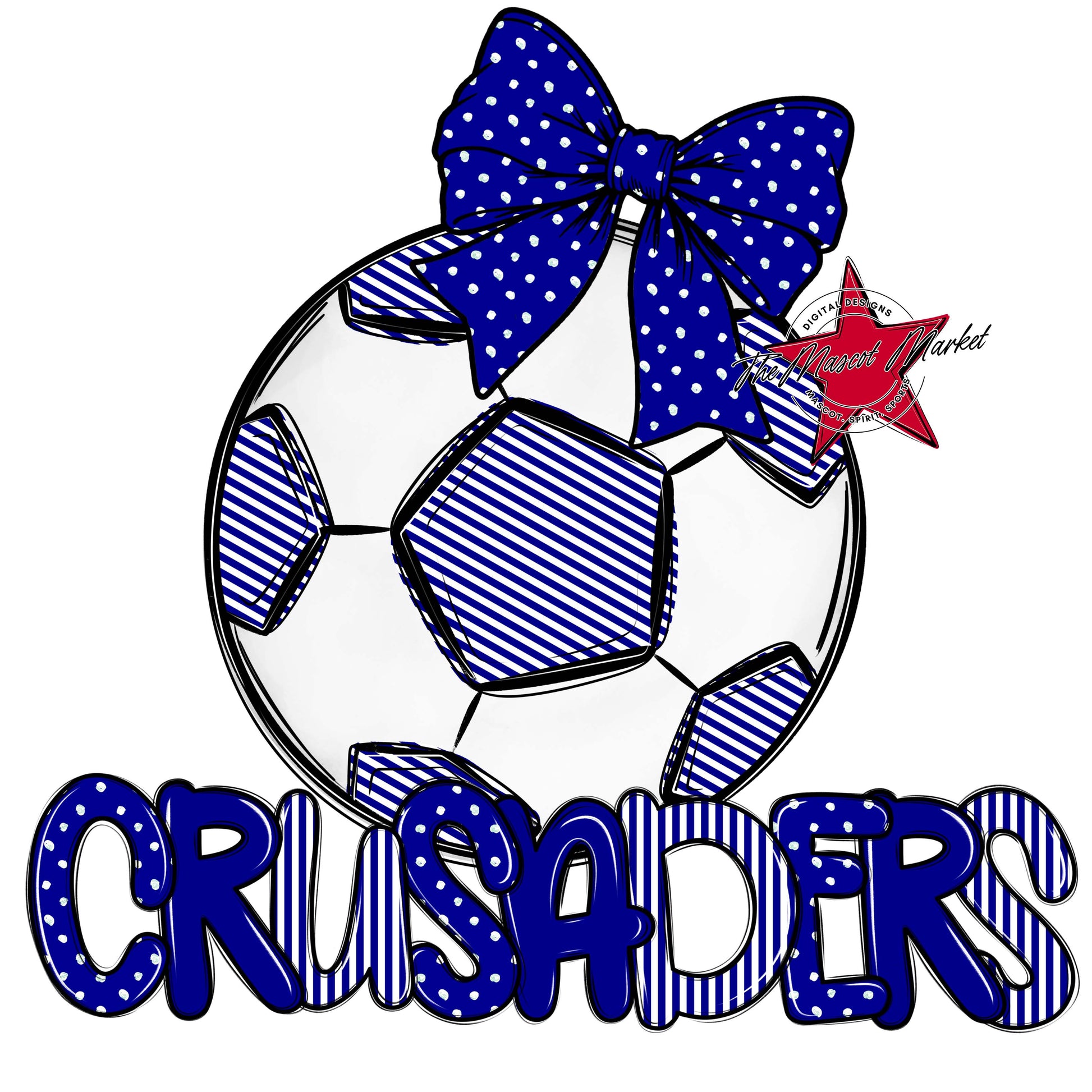 Crusaders Soccer Spirit Design-Blue